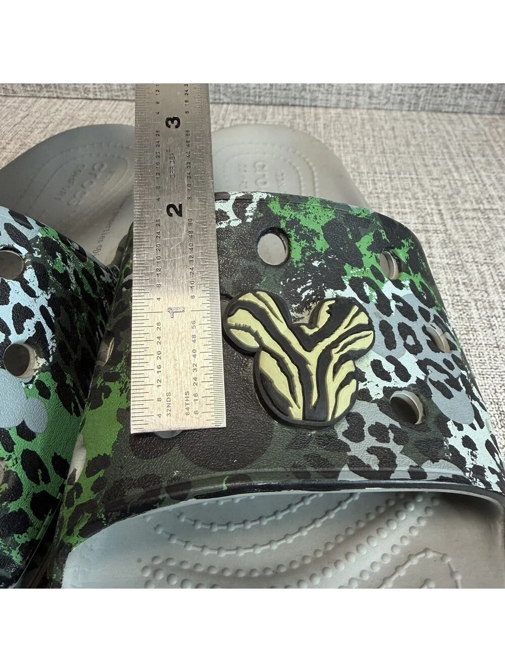 Crocs Disney Animal Kingdom Leopard Safari Print Slides Womens Size 10 Mens Sz 8